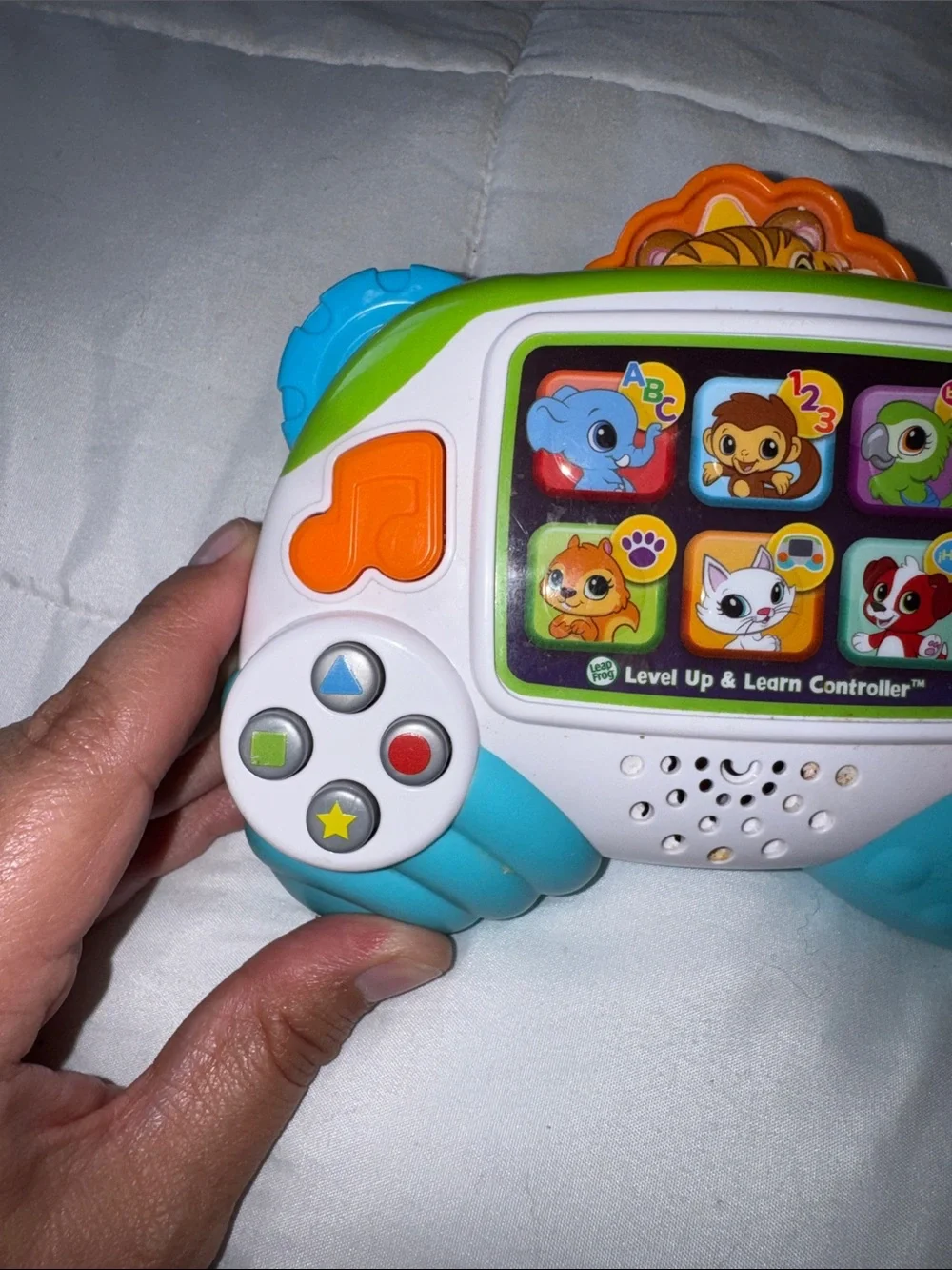 Interactive Kids Learning Game Controller - White & Teal
